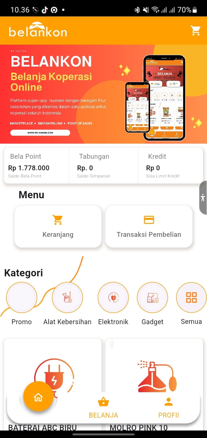BELANKON (Belanja Koperasi Online)